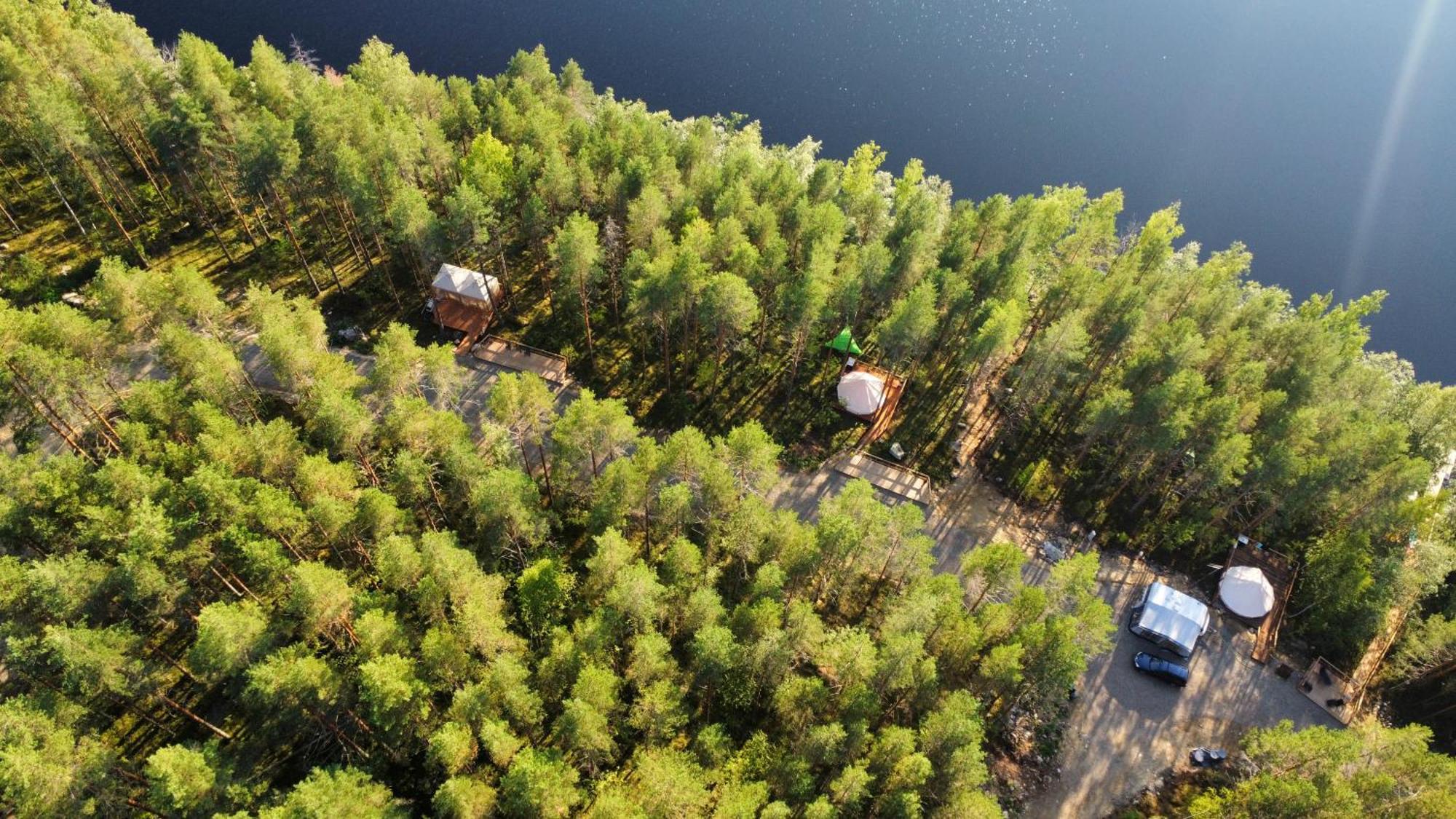 Роскошный шатер Alaska Glamping Linnansaari *