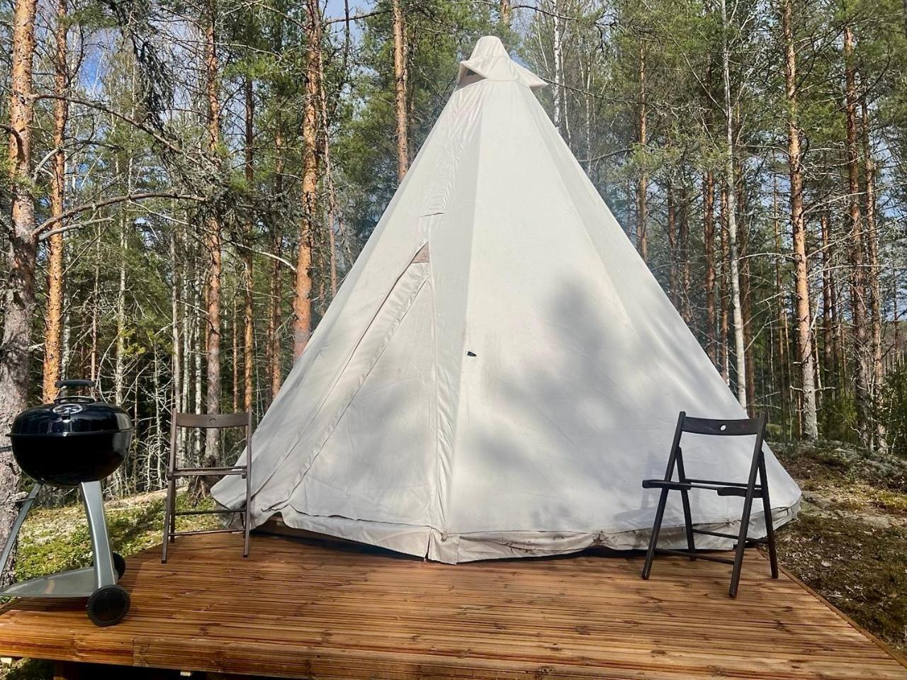Роскошный шатер Alaska Glamping Linnansaari *